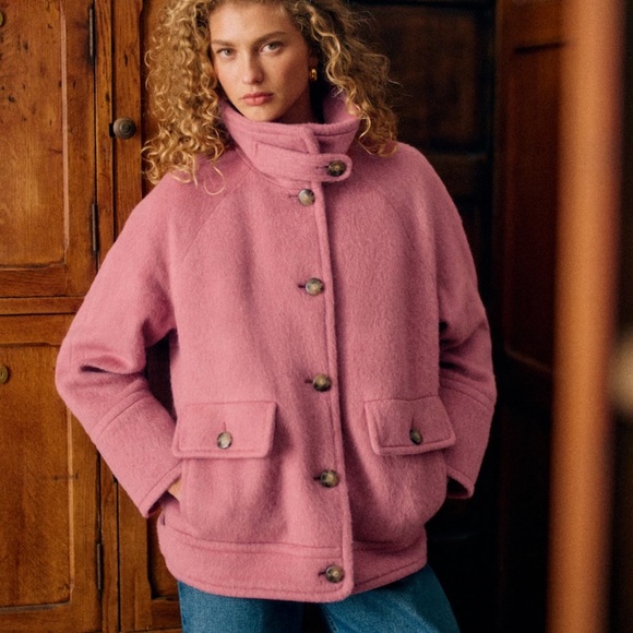 Sezane Jackets & Blazers - NWT Sézane Leo Coat in Rosewood
